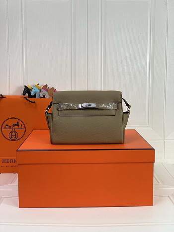 Kitlife Hermes Kelly Messenger Bag Grey 25×20×10cm