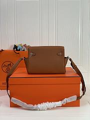 Kitlife Hermes Kelly Messenger Bag Brown 25×20×10cm  - 6