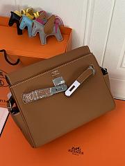 Kitlife Hermes Kelly Messenger Bag Brown 25×20×10cm  - 2