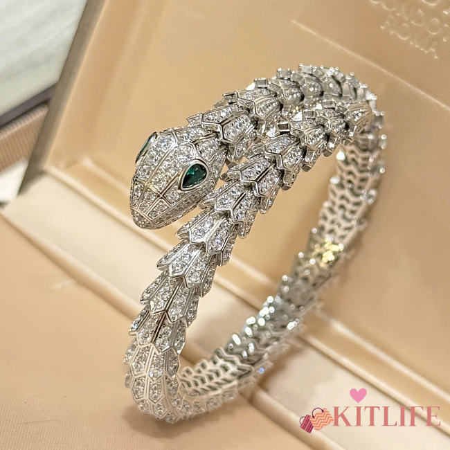 Kitlife Bvlgari Serpenti Viper Bracelet Silver - 1