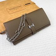 Kitlife Hermes H Passant Toutenmain Wallet Taupe Togo Leather 19x11cm - 4