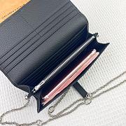Kitlife Hermes H Passant Toutenmain Wallet Black Togo Leather 19x11cm - 5