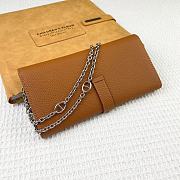 Kitlife Hermes H Passant Toutenmain Wallet Brown Togo Leather 19x11cm  - 6