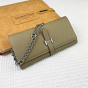 Kitlife Hermes H Passant Toutenmain Wallet Beige Togo Leather 19x11cm  - 5