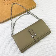 Kitlife Hermes H Passant Toutenmain Wallet Beige Togo Leather 19x11cm  - 4