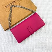 Kitlife Hermes H Passant Toutenmain Wallet Pink Togo Leather 19x11cm - 5