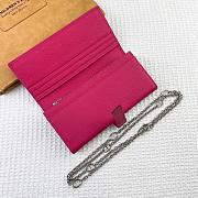 Kitlife Hermes H Passant Toutenmain Wallet Pink Togo Leather 19x11cm - 6