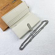 Kitlife Hermes H Passant Toutenmain Wallet White Togo Leather 19x11cm - 4