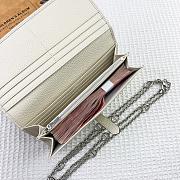Kitlife Hermes H Passant Toutenmain Wallet White Togo Leather 19x11cm - 3