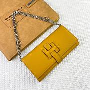 Kitlife Hermes H Passant Toutenmain Wallet Yellow Togo Leather 19x11cm  - 6