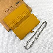 Kitlife Hermes H Passant Toutenmain Wallet Yellow Togo Leather 19x11cm  - 3