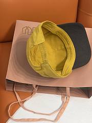 Kitlife Miu Miu Embroidered Baseball Cap Yellow & Grey - 4