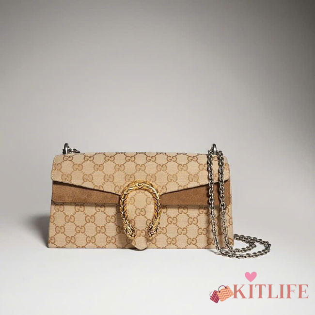 Kitlife Gucci Dionysus Dionysus Medium Shoulder Bag Beige Canvas 874735 28x14x7cm  - 1