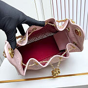 Kitlife Chanel 25C Drawstring Bucket Hobo Bag Pink Perforated Calfskin & Gold-colored Metal AS5293 30×26×14cm  - 2