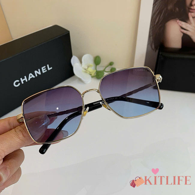 Kitlife Chanel Square Frame Sunglasses Purple  - 1