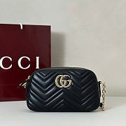 Kitlife Gucci GG Marmont Small Camera Bag Black 855273 24x15x8cm - 1