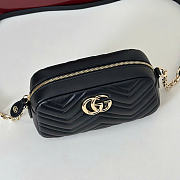 Kitlife Gucci GG Marmont Small Camera Bag Black 855273 24x15x8cm - 4