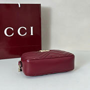 Kitlife Gucci GG Marmont Small Camera Bag Burgundy 855273 24x15x8cm - 6
