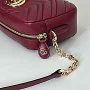 Kitlife Gucci GG Marmont Small Camera Bag Burgundy 855273 24x15x8cm - 2