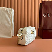 Kitlife Gucci GG Marmont Small Camera Bag White 855273 24x15x8cm  - 5