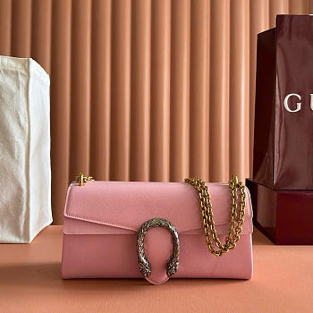 Kitlife Gucci Dionysus Dionysus Medium Shoulder Bag Pink Leather 874735 28x14x7cm