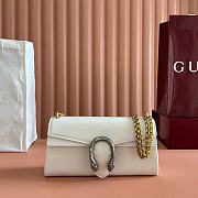 Kitlife Gucci Dionysus Dionysus Medium Shoulder Bag White Leather 874735 28x14x7cm  - 1
