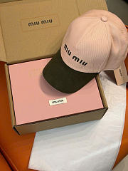 Kitlife Miu Miu Embroidered Baseball Cap Beige & Khakhi - 5