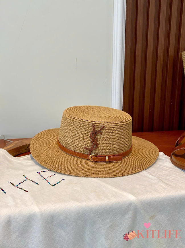 Kitlife Saint Laurent Straw Panama Hat - 1