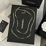 Kitlife Chanel Flower Long Snake Bone Necklace - 1