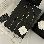 Kitlife Chanel Flower Long Snake Bone Necklace - 5