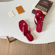 Kitlife Louis Vuitton Gaia Flat Thong Red  - 6