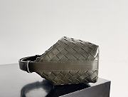 Kitlife Bottega Veneta Wallace Green Khaki Intrecciato Leather Shoulder Bag 22x13x9cm - 5