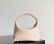 Kitlife Bottega Veneta Wallace Light Pink Intrecciato Leather Shoulder Bag 22x13x9cm - 1