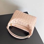 Kitlife Bottega Veneta Wallace Light Pink Intrecciato Leather Shoulder Bag 22x13x9cm - 5