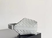 Kitlife Bottega Veneta Wallace Light Grey Intrecciato Leather Shoulder Bag 22x13x9cm - 6