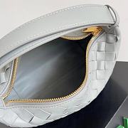 Kitlife Bottega Veneta Wallace Light Grey Intrecciato Leather Shoulder Bag 22x13x9cm - 4