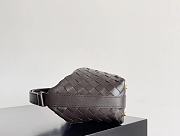 Kitlife Bottega Veneta Wallace Dark Brown Intrecciato Leather Shoulder Bag 22x13x9cm  - 6