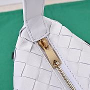 Kitlife Bottega Veneta Wallace White Intrecciato Leather Shoulder Bag 22x13x9cm - 5