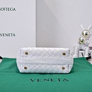 Kitlife Bottega Veneta Wallace White Intrecciato Leather Shoulder Bag 22x13x9cm - 6