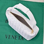Kitlife Bottega Veneta Wallace White Intrecciato Leather Shoulder Bag 22x13x9cm - 4