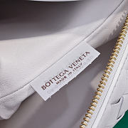Kitlife Bottega Veneta Wallace White Intrecciato Leather Shoulder Bag 22x13x9cm - 3
