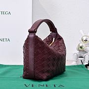 Kitlife Bottega Veneta Wallace Burgundy Intrecciato Leather Shoulder Bag 22x13x9cm  - 6