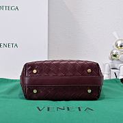 Kitlife Bottega Veneta Wallace Burgundy Intrecciato Leather Shoulder Bag 22x13x9cm  - 3