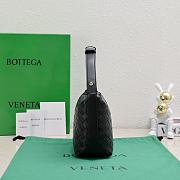 Kitlife Bottega Veneta Wallace Black Intrecciato Leather Shoulder Bag 22x13x9cm  - 5