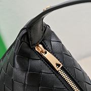 Kitlife Bottega Veneta Wallace Black Intrecciato Leather Shoulder Bag 22x13x9cm  - 3