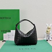 Kitlife Bottega Veneta Wallace Black Intrecciato Leather Shoulder Bag 22x13x9cm  - 4