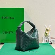 Kitlife Bottega Veneta Wallace Dark Green Intrecciato Leather Shoulder Bag 22x13x9cm  - 6