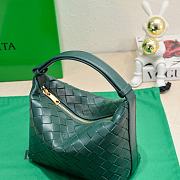 Kitlife Bottega Veneta Wallace Dark Green Intrecciato Leather Shoulder Bag 22x13x9cm  - 3