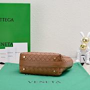 Kitlife Bottega Veneta Wallace Brown Intrecciato Leather Shoulder Bag 22x13x9cm  - 6