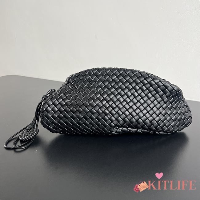 Kitlife Bottega Veneta Small Onda Clutch Black 867352 40x15x15cm - 1